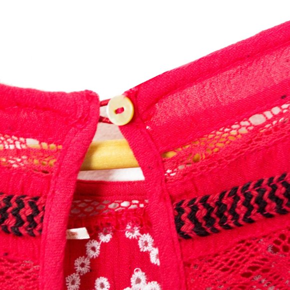 Free People Cyprus Avenue Embroidered Boho Blouse - Picture 10 of 12